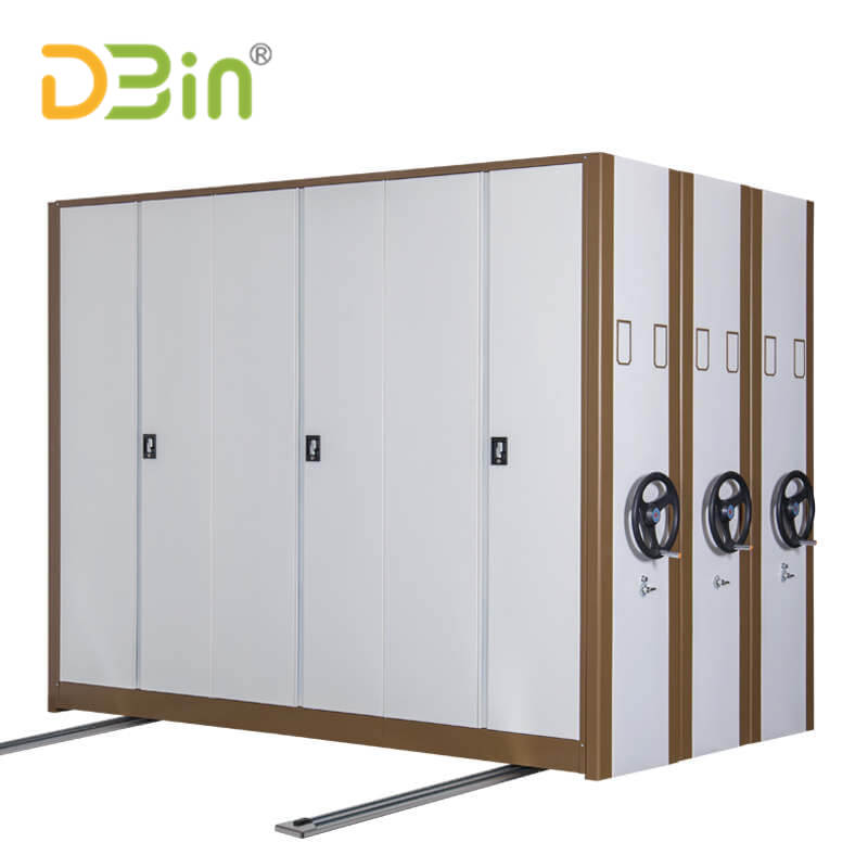Double Side Storage Hand Push Library Mobile Compator